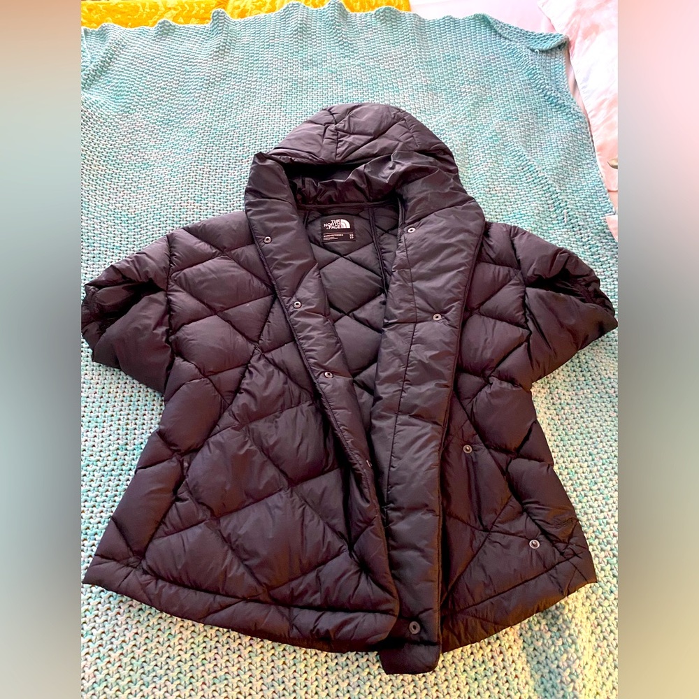 North face short sleeve puffer jacket